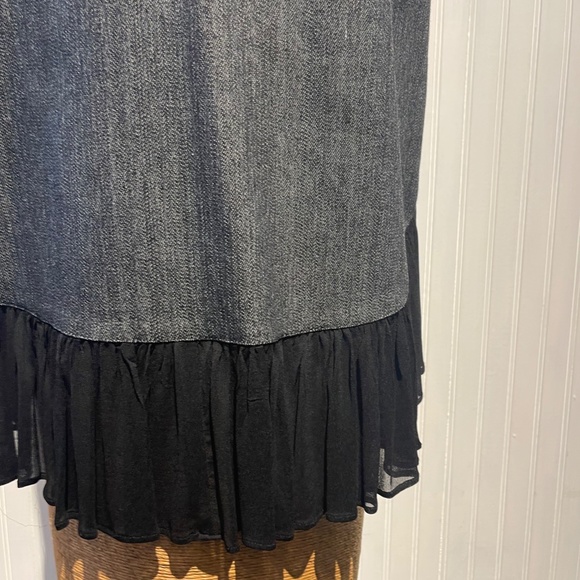 Dark Denim Ruffle Dress - Picture 5 of 5